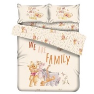 迪士尼 780針純棉布 套裝 小熊維尼 (Family) - 雙人加大 (4件套) #床笠被袋枕袋 #床舖 床套 床單 床冚 被舖 被套 被單 枕頭袋 枕頭套