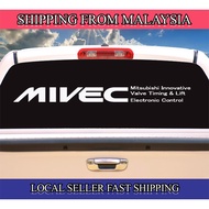 2pcs Mivec Mitsubishi Side Door Bonet Windscreen Decal Vinyl Waja Wira Evo