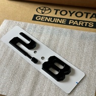 Genuine Per Piece Logo 2.8 HILUX TRAVO OVERLAND 2025 Glossy Black Size 9x2.5cm (IN-PC187-0K03J)