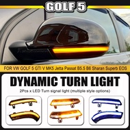 Dynamic Direction Indicator Light Turn Signal LED Suitable for Volkswagen GOLF 5 GTI Variant Jetta MK5 Passat B5.5 B6 Plus EOS Sharan SuperB Mirror Light