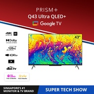 PRISM+ Q43 Ultra QLED+ | 4K AI Google TV | 43 inch TV