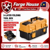 18/21 Inch 3 Layer duty Hardware Multipurpose Toolbox Heavy duty Multipurpose 2 Layar Big Box Alat K