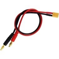 【HODRD】FOR XT30  to 4mm Banana Connector RC Battery Charging Cable 16AWG 30cm Silicone