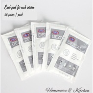 urnex dezcal non cafetto descaler powder 28 gr "bubuk pembersih kerak"