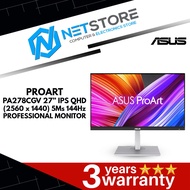 ASUS PROART PA278CGV 27” IPS QHD (2560 x 1440) 5Ms 144Hz PROFESSIONAL MONITOR - ProArt PA278CGV