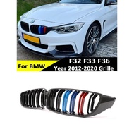 Front Bumper Kidney Gloss Black Carbon Racing grill for BMW4 Series F32 F33 F36 F80 F82 20132020 Ref