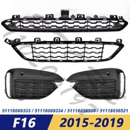 for 2015-2019 BMW F16 X6 35i 35iX 50iX Front Bumper Fog Light Grill Grille Cover 51118069333 5111806