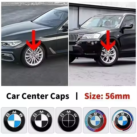 4pcs 56mm Car Wheel Center Hub Cover Badge Logo Emblem for BMW E87 E30 E46 E28 E34 E39 E60 F02 F18 F