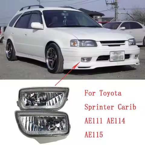Car Fog Lights Bumper Lamp For Toyota Sprinter Carib AE111 AE114 AE115 1999 to2001 A Pair Front Bar