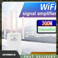 [cozyroomss.sg] WiFi Extender Booster 2.4 GHz 300Mbps Easy Setup 4 Antenna Long Range for Home