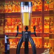 Buyerpick World Cup Bar Beer Tower with Ice Cube Holder 1.5L / 3L Hoegaarden Tabletop Beverage Dispe