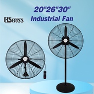 BSBOSS Industrial Fan Kipas Industri 20/26/30 Inch Heavy Duty Wall Fan Stand Fan Commercial Stand Fa