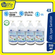 [READY STOCK] Biocare Instant Hand Sanitizer Gel 4X 500ml with Aloe Vera 75% alcohol