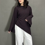 ByNeeth Anna Top - Modest Wear - Asymmetrical Blouse - Minimalist Outfit