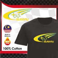 Subaru Mp X Impreza Wrx Sti Ej257 Ej207 Jdm Motorsports T-shirt Round Neck 100% Cotton Baju Lelaki D