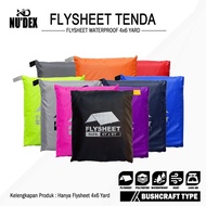 TENDA Flysheet Tent 4X6 Waterproof Outdoor Flysheet Tent Protector Size 4X6 Coating Silver Anti-Uv