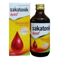 SAKATONIK ACTIV SIRUP 310 ML TAMBAH DARAH ZAT BESI ASAM FOLAT MINERAL