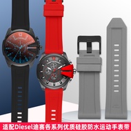 Suitable for Diesel Diesel DZ4318 4476 4496 4427 7395 Silicone Watch Strap Accessories 26mm