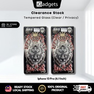 𝐂𝐥𝐞𝐚𝐫𝐚𝐧𝐜𝐞 𝐒𝐭𝐨𝐜𝐤 Digital Wolf Tempered Glass High Quality Screen Protector Ip13 Pro Max / Ip13 Pro