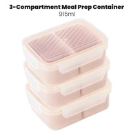 3-Compartment Meal Prep Container (915ml)