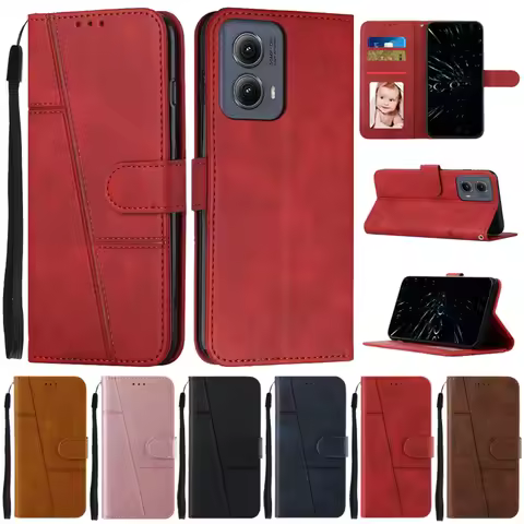 For Motorola Edge 2024 Case Flip Wallet Book Cover for Motorola EDGE 2024 Phone Case Edge2024 Leathe