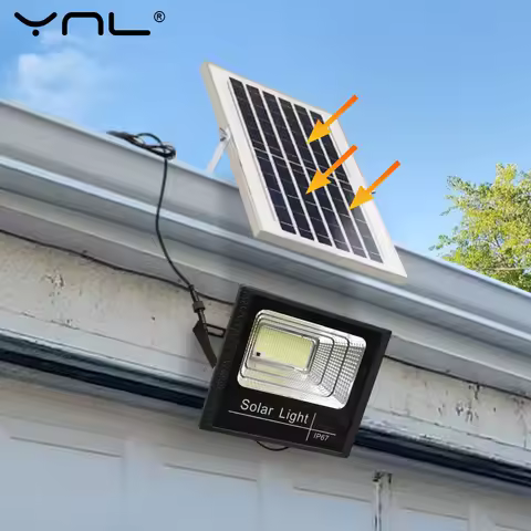 LED Solar Light 100w 200w 300w 500w Powerful Waterproof Outdoor Garden Solar Reflector Spotlights Wi