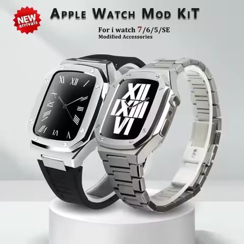 40mm 41mm Stainless Steel Modification kit for Apple Watch Band 8 7 44mm 45mm for IWatch Series 7 6 