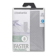 BRABANTIA Ironing Board Cover C 124x45cm Top Layer - Metalised Silver