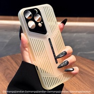 DAIMANG | เคสป้องกันพร้อมฟิล์มเลนส์สำหรับไอโฟน 16promax 15pro 13 12pro max 14pro ระบายความร้อนได้