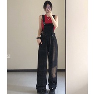 Eid Edition jumpsuit jeans Women korean style oversize vintage Plain premium Contemporary casual Frog jeans Women 126
