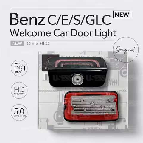Welcome Car Door Lights For Benz C Class 2024 New E S Class EQE EQS SUV W206 W223 GLC LED HD Lamp Au