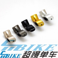 ACEOFFIX Bike L type Fork Axle Hook Pothook for Brompton Pikes Folding Bike CNC Aluminum 13.2g