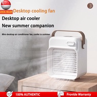 SG Stock Desktop Air Conditioner Mini Air Cooler Air Con USB Cooler Portable Aircon Fan desktop Air Conditioner Humidifier 冷风机