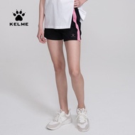 KELME/KALMEI 2023 summer new casual breathable shorts women's side striped running straight sports pants Fashion casual☢✘