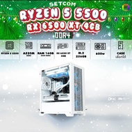BONMECOM2 คอมประกอบ / CPU AMD AM4  RYZEN 5 5500 / VGA RX 6500 XT 4GB / Case เลือกแบบได้ครับ