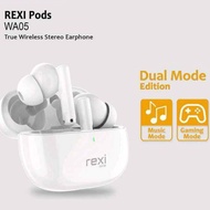 REXI EARPHONE WIRELESS TWS WA05 Headset Handsfree Bluetooth Handphone