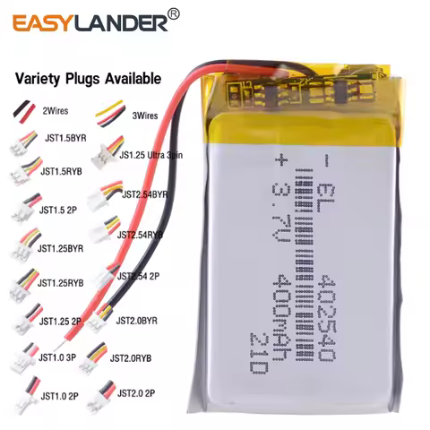 402540 3.7V 400mAh Rechargeable Lithium Lipo Li-ion Polymer Battery