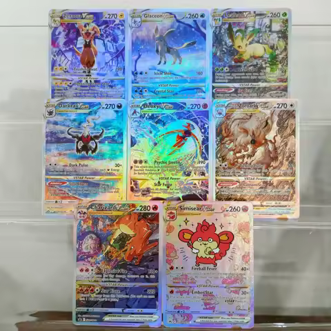 Pokemon TCG DIY Card VSTAR Universe Set Zeraora Glaceon Leafeon Darkrai Deoxys Hisuian Zoroark Chari