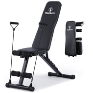 TOMSHOO Weight Bench Press, Adjustable Strength Training Bench for Full Body Workout Home Gym Dumbbe