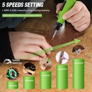 Rotary Tool | 3.7V Cordless Rotary Tool Kit, 2.0Ah Li-ion Battery 68PCS Accessories Power Rotary Too