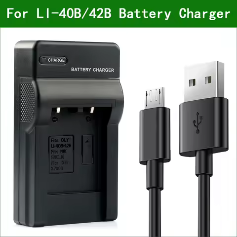 LANFULANG Camera Battery Charger LI-42B LI-40B For Olympus Tough 3000 TG-310 TG-320 VG-165 VG-180 VH