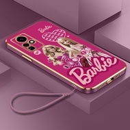 Infinix Zero Ultra 5G Zero X Pro Zero X Neo Zero 20 Anti-fall Candy Color Plating Barbie Phone Case Soft TPU Silicon Cover