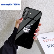 (U 047) Case Kaca Samsung A34 5G A54 5G - Casing Hp Samsung A34 5G A54 5G - Case Cantik Samsung A34 5G A54 5G - Case Keren Samsung A34 5G A54 5G - Softcase Kaca Hp Samsung A34 5G A54 5G - Case Kekinian Samsung A34 5G A54 5G