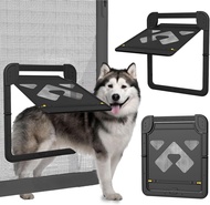 Dog Door for Screen Door Doggy Door for Sliding Door Lockable Dog Screen Door Magnetic Closure 14 x
