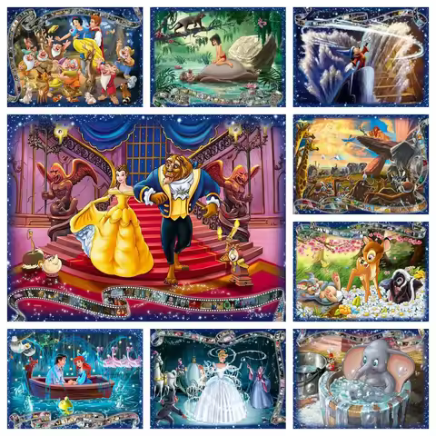 Disney New Arrival Diamond Painting Beauty And The Beast Embroidery Jewelry Dumbo Kits Mosaic Deer D