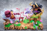 海賊王 WCF 四檔路飛 彈跳人 橡膠大猿王槍 VS 凱多 雷嗚八卦 和之國場景 (PM查詢) OnePiece WCF Gear Fourth Luffy Boundman Gomu Gomuno 