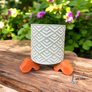 Set of 3 Terracotta Pot Feet - Terracotta Pot Feet - Garden Ceramics