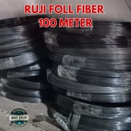 (WHOLESALE RETAIL) BLACK FIBER ROLL SPOKES 100 METERS LENGTH BIRD CAGE KITE ROLLER 1.0mm 1.3mm 1.5mm