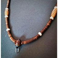 T Thai Coconut Shell Amulet Necklace Thai Coconut Shell Buddha Amulet Necklace Coconut Shell Necklac