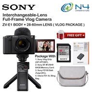 SONY ZV-E1 | Full-frame vlog camera | ALL INTERCHANGEABLE LENS CAMERAS | E1 ZVE1 ( 1+1 Year Sony Mal